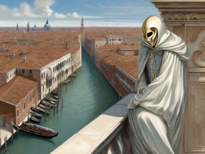 La leyenda del "Alma Errante de Venecia" es una historia llena de romanticismo y misterio que ha circulado a lo largo de los siglos en la ciudad de los canales. Cuenta la leyenda que en el siglo XV, en una Venecia esplendorosa, vivía una joven llamada Isabella. Isabella era conocida en toda la ciudad por su belleza y su voz angelical, que podía hipnotizar a cualquiera que la escuchara. Su canto llenaba los salones de la nobleza y resonaba en las iglesias durante las misas. Sin embargo, el corazón de Isabella pertenecía a un apuesto marinero llamado Giovanni. Los dos jóvenes se enamoraron profundamente y juraron amor eterno en una noche de luna llena. Pero el destino tenía otros planes para ellos. Giovanni partió en una larga travesía por el mar, prometiendo regresar pronto. Sin embargo, el tiempo pasó y no hubo noticias de él. Isabella esperó con el corazón roto, cantando canciones de amor desde su ventana junto al Gran Canal, con la esperanza de que su voz llegara a los oídos de su amado en algún lugar lejano. Finalmente, una noticia llegó a Venecia: el barco de Giovanni había naufragado en una tormenta y todos los tripulantes habían perdido la vida. Isabella quedó sumida en una profunda tristeza y desesperación. Su voz, que una vez había sido un faro de esperanza y alegría, se tornó en lamentos y canciones melancólicas que llenaban las noches de la ciudad. Una noche, mientras cantaba junto al canal, Isabella cayó al agua y se ahogó. Pero su espíritu no encontró descanso. Se dice que desde entonces, su alma errante vaga por Venecia en las noches de luna llena. Su voz todavía puede escucharse susurrando canciones de amor desde los canales y los callejones oscuros. Los venecianos creen que el alma errante de Isabella busca a su amado Giovanni por toda la ciudad, esperando reunirse con él en algún momento en el más allá. Esta conmovedora leyenda ha perdurado a lo largo de los siglos, añadiendo un toque de misterio y romance a las noches venecianas, donde el eco de su voz parece resonar en cada rincón de la ciudad de los canales.