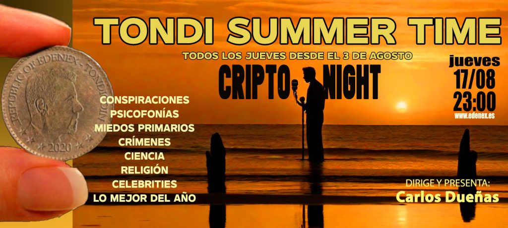 l "Criptonight", que se emitirá el jueves 17 de agosto a las 23 horas en www.edenex.es. Una oportunidad para obtener una visión más completa sobre el tema y estar informados sobre los riesgos asociados a las criptomonedas.