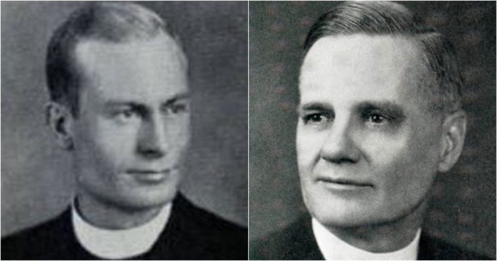 Los padres jesuitas William S. Bowdern y Walter Halloran, encargados de realizar el exorcismo de Roland Doe en 1949. Su lucha contra las fuerzas demoníacas se convirtió en una de las historias más documentadas sobre exorcismos en la historia moderna, inspirando la icónica novela y película "El Exorcista"