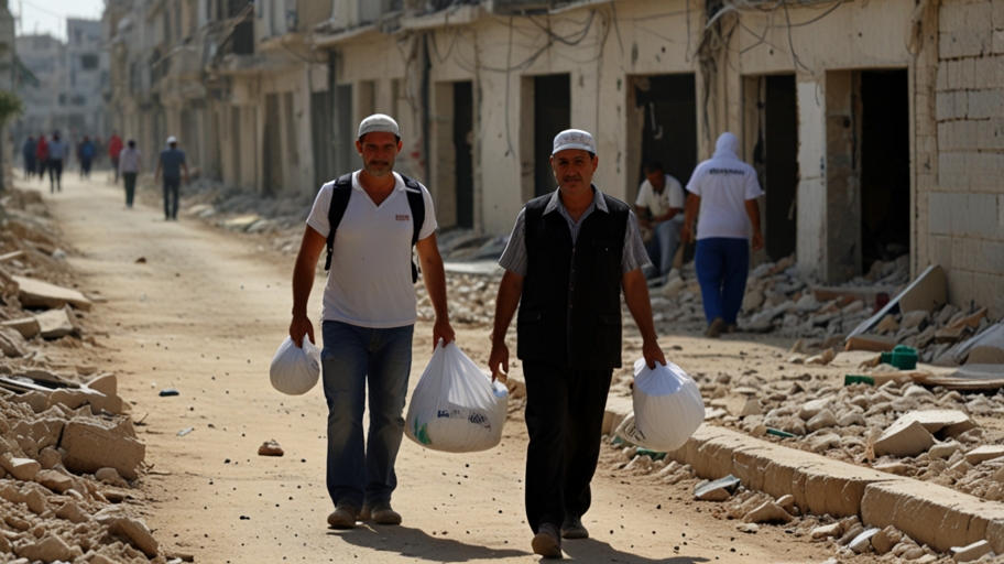 Trabajadores humanitarios en la franja de Gaza: la atención práctica que se complica cuando la información está en disputa.