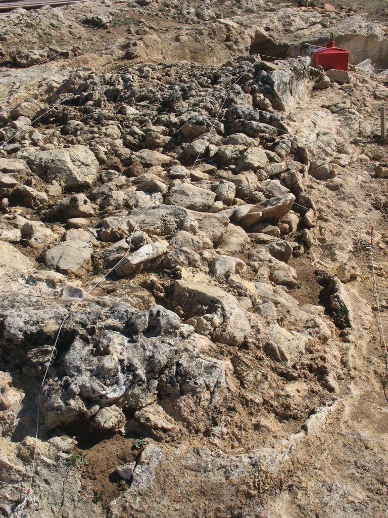 Excavaciones en la Cueva Des‑Cubierta, Pinilla del Valle (Madrid), donde los neandertales acumulaban cráneos de grandes herbívoros de forma ritual. Foto: Wikimedia Commons / CC BY-SA 4.0