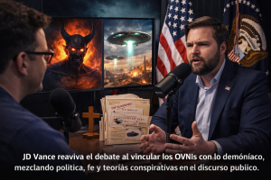 JD Vance reaviva el debate al vincular los OVNIs con lo demoníaco, mezclando política, fe y teorías conspirativas en el discurso público.