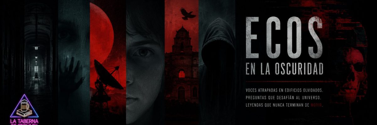 En este episodio de La Taberna de Crowley: “Ecos en la Oscuridad”, nos adentramos en un viaje donde las voces atrapadas en edificios olvidados, los misterios del universo y las leyendas más inquietantes se mezclan bajo la tenue luz de la taberna. 🍻 Comenzamos con Churritos Paranormales, en la segunda parte dedicada a los antiguos sanatorios abandonados. Esta vez nos acompaña La Sole, que llega con tres psicofonías obtenidas en uno de estos lugares marcados por el silencio, la decadencia… y algo más. Ecos surgidos entre pasillos vacíos donde cada sonido parece esconder una presencia imposible de explicar. Después viajaremos por la Vía Láctea junto a Rockosmos para enfrentarnos a una de las preguntas más perturbadoras de la ciencia: si el universo está lleno de posibilidades para la vida extraterrestre… ¿dónde está todo el mundo? La famosa paradoja de Fermi nos llevará por teorías tan fascinantes como inquietantes. En la nueva sección Cuenta la Leyenda, Frank Drake nos abrirá las puertas del mítico Cortijo Jurado, escenario de rumores, desapariciones y relatos oscuros que llevan décadas alimentando su leyenda maldita. Más tarde llega Preparado Jugador 2, donde Turko continúa explorando el universo de los creepypastas con tres historias nacidas en internet capaces de quedarse viviendo en tu cabeza mucho después de escucharlas. Y para cerrar la noche, en Noticias Red, Eztragari os pondrá a prueba con noticias tan absurdas y surrealistas que tendremos que descubrir si son reales… o simples fake news. Así que ya lo sabes: pide un trago, baja las luces… y sé bienvenido a La Taberna de Crowley. 🍺