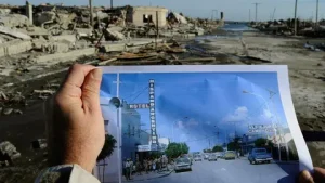 Durante décadas fue un destino turístico próspero, con hoteles, spas y visitantes de todo el mundo. Pero el 10 de noviembre de 1985 todo cambió. Una tormenta provocó el colapso de un dique y el agua inundó por completo la ciudad. En pocos días Epecuen desapareció bajo el lago.