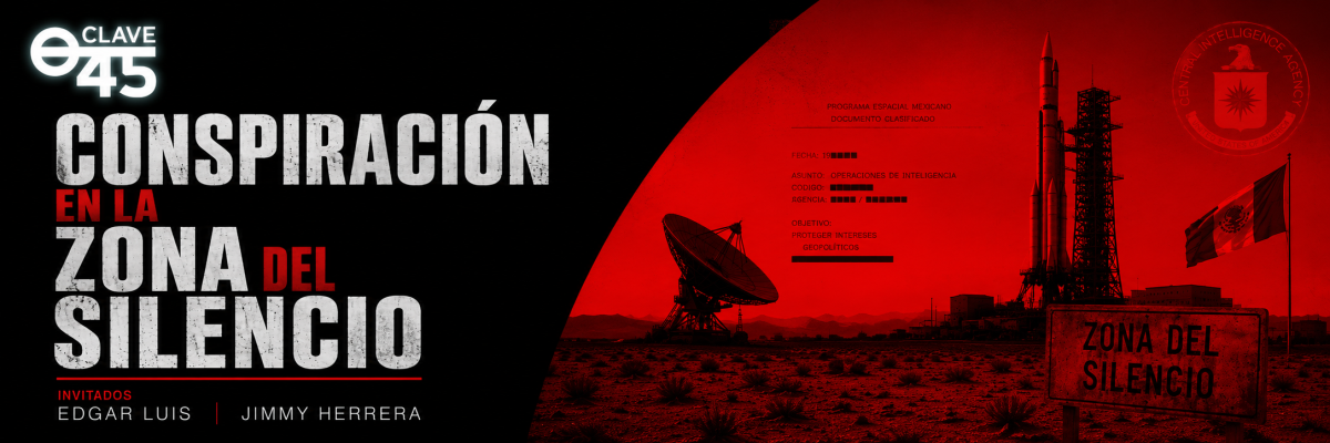 zona silenncio3 Clave45 ESTRENA esta noche a las 23h en www.edenex.es su nuevo episodio. En el desierto mexicano se encuentra la Zona del Silencio, un lugar rodeado de relatos sobre fallos de comunicación, anomalías magnéticas, luces extrañas y avistamientos de OVNIs. Desde la caída de un cohete en 1970, su misterio no ha dejado de crecer. ¿Un fenómeno natural, una conspiración… o algo que todavía permanece oculto? #EDENEX #laradiodelmisterio Clave45 Edgar Luis Conversaciones Amenas Edgar Luis David Santiso Fernández Gerald Dean Jimmy Herring Edenex - La Radio Del Misterio