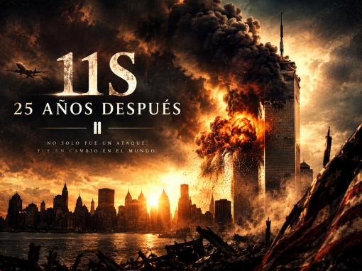 11S, 25 años después. Una mirada simbólica al impacto de los atentados del 11 de septiembre de 2001, una tragedia que transformó Nueva York, Estados Unidos y el escenario político y social mundial, y cuyo recuerdo permanece como símbolo de memoria, pérdida y resiliencia.