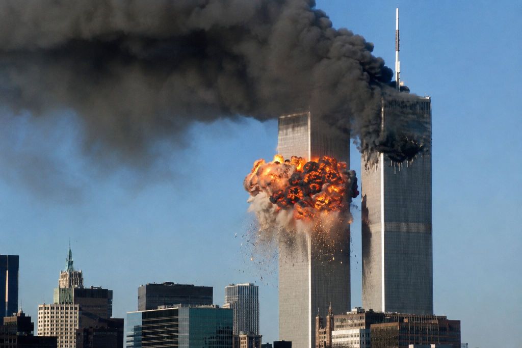 Worl Trade Center bajo ataque.