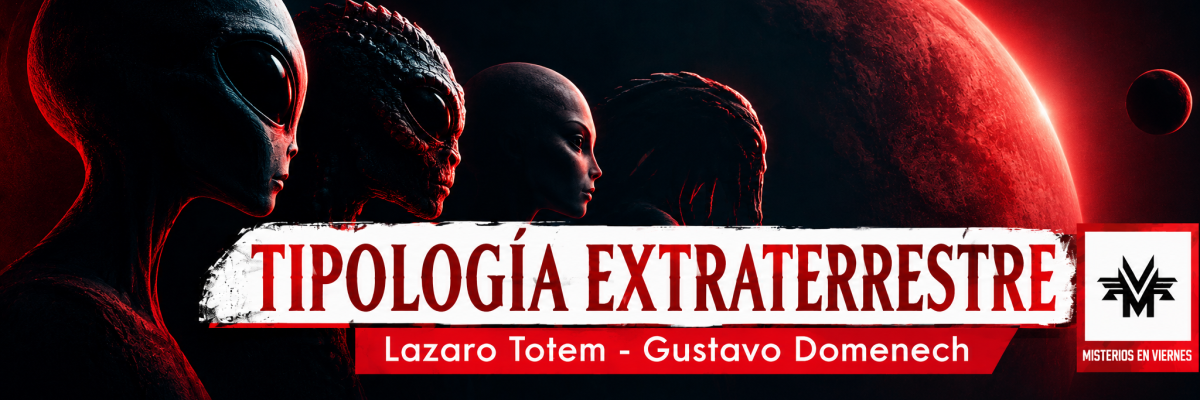 v13_extrat # TIPOLOGÍA EXTRATERRESTRE | «Misterios en Viernes» | EDENEX ¿Qué aspecto tendrían las inteligencias procedentes de otros mundos? ¿Por qué tantos relatos ufológicos describen seres con características físicas tan diferentes? ¿Existe algún patrón detrás de las numerosas tipologías extraterrestres recogidas en la literatura del misterio? En este episodio de **«Misterios en Viernes»**, nos adentramos en el fascinante universo de la tipología extraterrestre junto a **Lázaro Tótem y Gustavo Doménech**, dos autores vinculados al estudio y la exploración de lo insólito desde perspectivas diferentes. A través de las clasificaciones, los relatos y la iconografía asociada al fenómeno extraterrestre, repasaremos algunas de las figuras más conocidas de la ufología: los enigmáticos grises, los humanoides de apariencia humana, los seres reptilianos y otras representaciones que han alimentado durante décadas el imaginario de los encuentros con inteligencias no humanas. Examinaremos cómo se han construido estas categorías, qué características se atribuyen a cada una y qué relación guardan con los testimonios de presuntos encuentros, la investigación ufológica y la cultura popular. También nos detendremos en las semejanzas y diferencias entre las descripciones de estos seres y en la manera en que determinadas imágenes han terminado convirtiéndose en auténticos arquetipos del fenómeno extraterrestre. **Lázaro Tótem y Gustavo Doménech nos acompañan en un recorrido por las múltiples caras de lo desconocido**, invitándonos a contemplar el fenómeno desde la documentación, las representaciones y las preguntas que todavía permanecen abiertas. Porque, cuando hablamos de extraterrestres, no solo nos preguntamos si estamos solos en el universo. También nos enfrentamos a otra cuestión: ¿de dónde proceden las imágenes que hemos construido de quienes podrían venir de otros mundos? **«Misterios en Viernes», en EDENEX, la Radio del Misterio.** **Seis palabras clave:** tipología extraterrestre, Lázaro Tótem, Gustavo Doménech, ufología, humanoides, misterio extraterrestre.